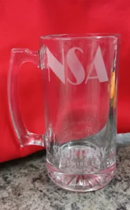 Engraved Glass Mug